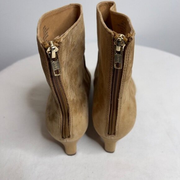 Madewell Womens Size 8 The Dimes Kitten-Heel Boot NR863 NEW Tan Suede - Picture 3 of 14